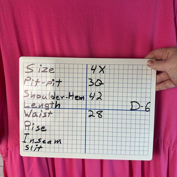 Torrid v-neck Hi Low Waist Tunic dress pocket spring hot pink coquette plus size - Picture 15 of 15